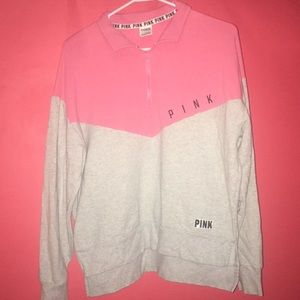 PINK quarter sip sweater🌸